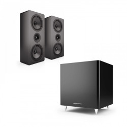 Acoustic Energy Wall Speakers AE105 / AE108 2.1 package Black
