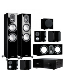 Monitor Audio Speaker Set Gold 5.1.2 Piano Gloss Black + Anthem AV Receiver MRX-1140 (set)
