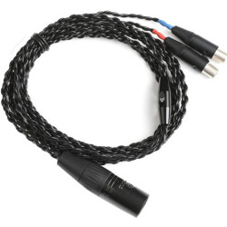 Audeze Black-Silver headphone cable, 4pin balanced XLR