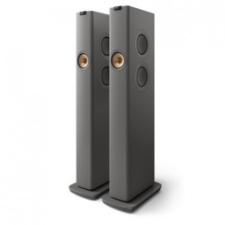 KEF LS60 Wireless Floorstanding Active Speakers, Titanium