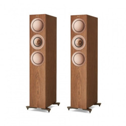 KEF R7 Floorstanding Speakers (Pair), Walnut
