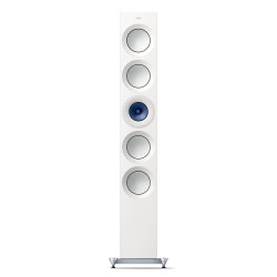KEF Reference 5 Meta Floorstanding Speakers in High Gloss White Blue