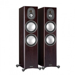Monitor Audio Gold 300 5G Floorstanding Speakers (Pair), Dark Walnut