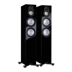 Monitor Audio Silver 300 7G Floorstanding Speaker (Pair), Gloss Black