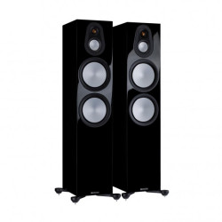 Monitor Audio Silver 500 7G Floorstanding Speaker (Pair), Gloss Black