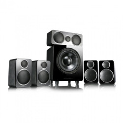 Wharfedale Satellite and Center speakers DX-2 5.1 HCP System Black Leather (set)