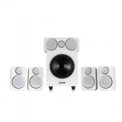 Wharfedale Satellite and Center speakers DX-2 5.1 HCP System White Leather (set)