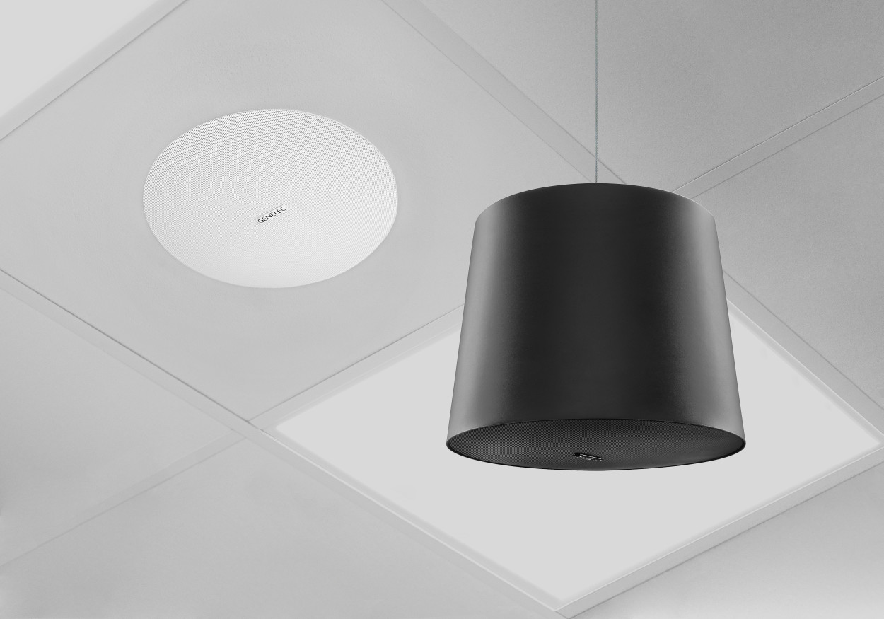 Genelec unveil ceiling and pendant mounting Smart IP loudspeaker models at ISE