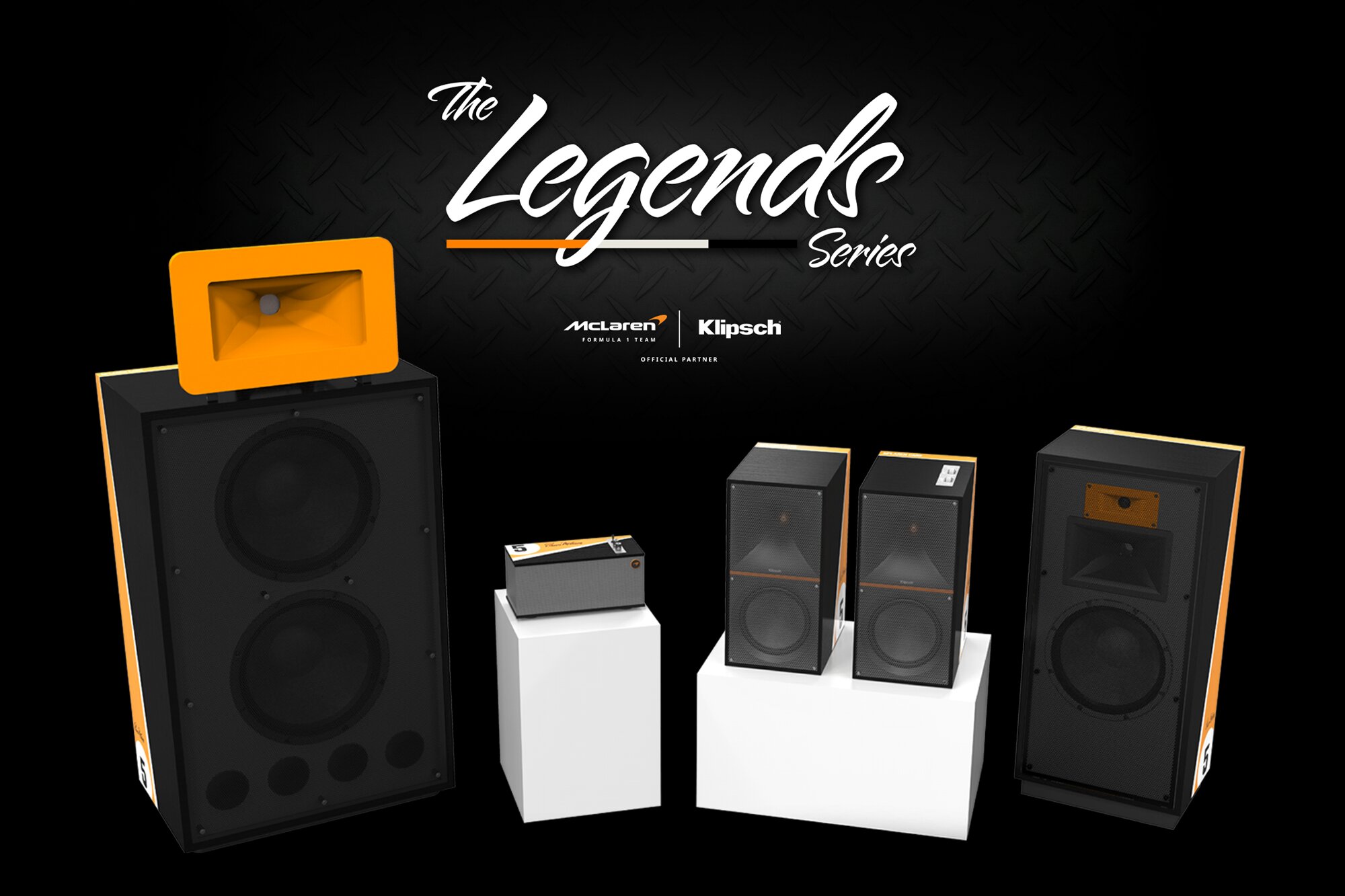 Nines, Forte, The One II, MCL-905 in McLaren colors - high sound quality Klipsch and McLaren